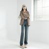 Spring High Waist Slim Straight Jeans for Women