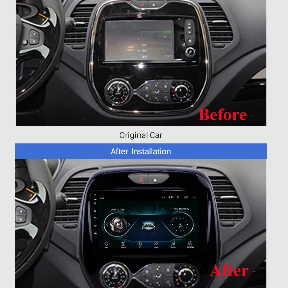 Android Auto Radio For Renault Captur CLIO Samsung QM3 2011 - 2018 Stereo Carplay GPS Navigation System 2 Din DSP DVD Head Unit