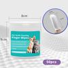 Disposable Pet Teeth Cleaning Wipes - Non-Woven Finger Cots for Cats & Dogs, Oral Deodorization & Toothbrush