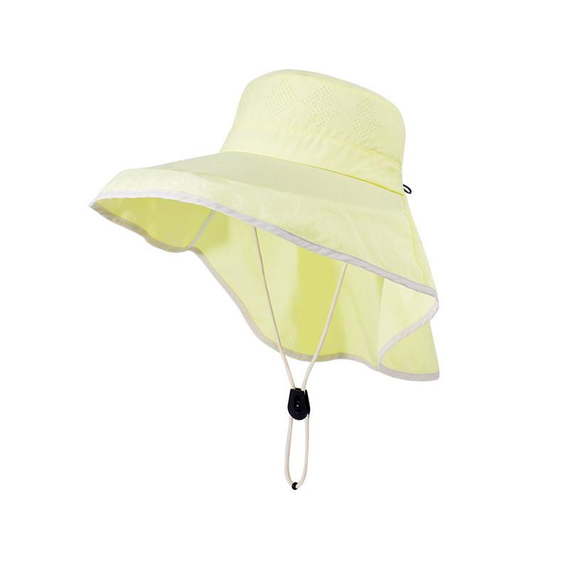 Summer Outdoor Sun Hat With Wide Brim And Neck Shield For Men Women