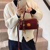 Ielgy Ladies Bag High-End Fashion Autumn Winter Retro All-Match One-Shoulder Cross-Body Small