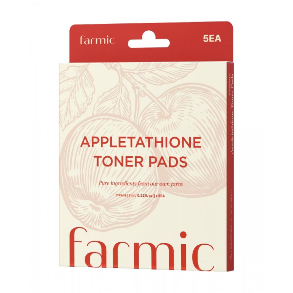 Farmic Appletathion Toning Toner Pad Pouch 5 Sheets  10ea NONE