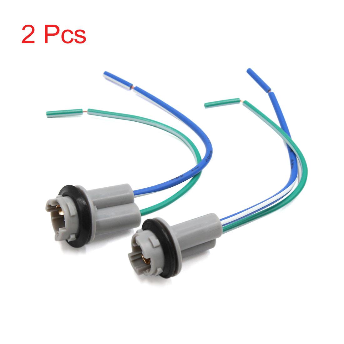 

X Autohaux Waterproof T10 W5W 168 194 2 Wires Car Led Smd Light Wire Harness Socket Holder Connector Replacement 2/4/6/7Pcs 2Pcs