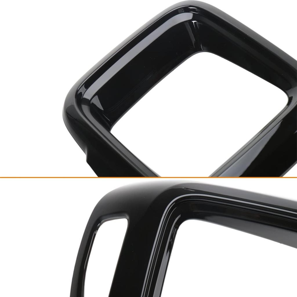 YOCTM Glossy Black Tail Light Cover for Jeep Renegade 2016 2017 2018 ABS Lamp Guard Protector Bezel Trim Exterior Accessories 2-PACK