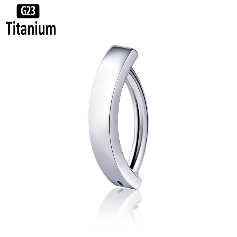 

ASTM F136 Титановий пірсинг 14G Кільце для пірсингу пупка Зворотньо вигнутий Живіт 10/12 мм Довжина штанги Штанга для пірсингу тіла Цирконієві сережки 14G 1.6X10mm