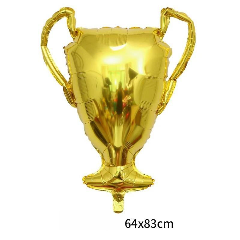 Palloncino in alluminio a forma di pila di calcio alto da terra Palloncino in foglio di alluminio standing Coppa del Mondo Palloncino in foglio di alluminio Coppa del Mondo Forniture per decorazioni per feste