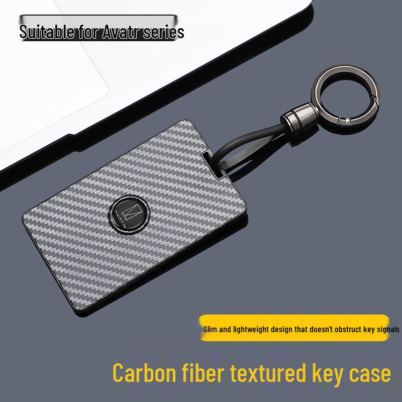 Avita 12-Schlüssel- & 11-Karten-Etui: Hochwertige Smart NFC Schutzhülle mit Carbonfaser-Textur