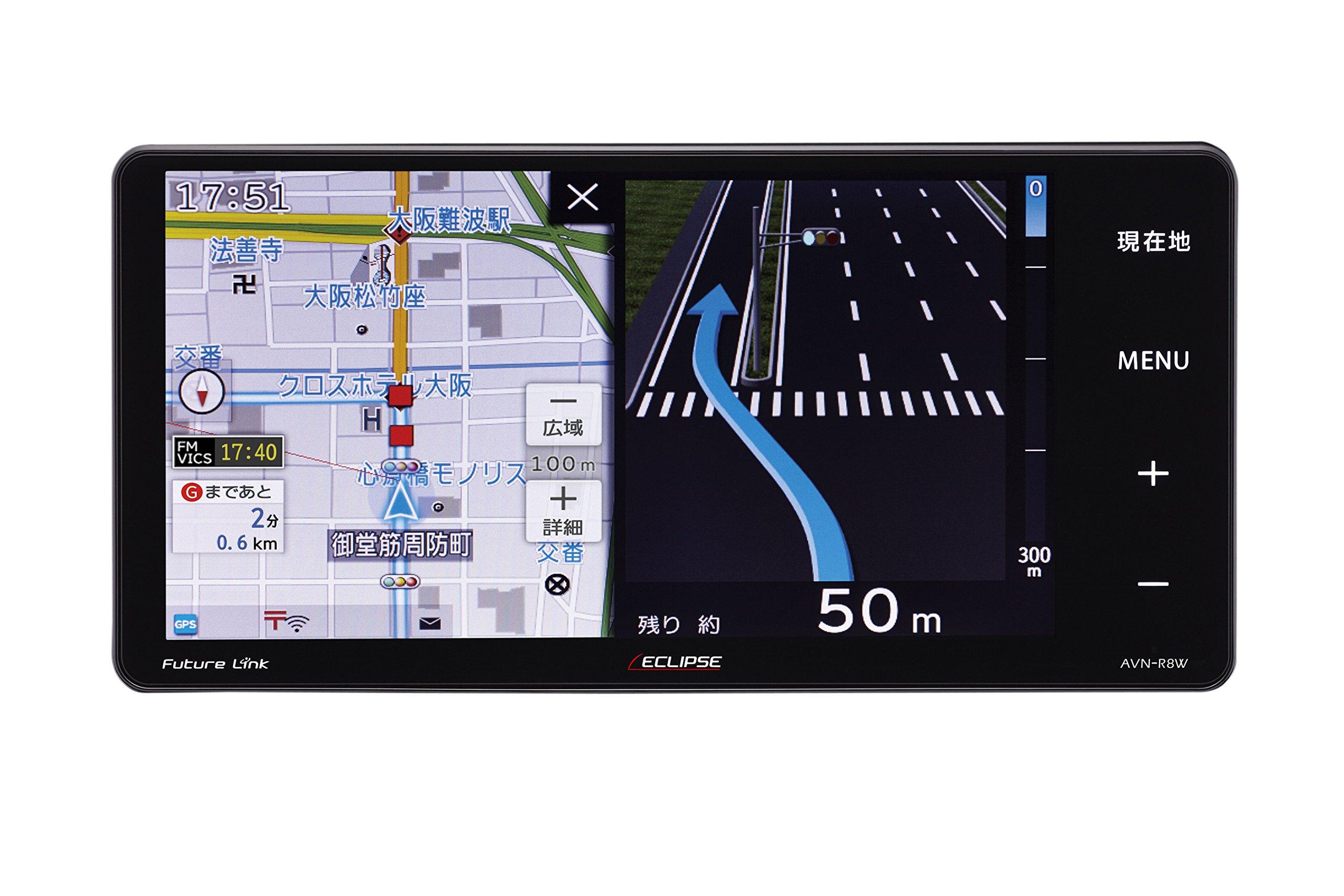 

DENSO TEN ECLIPSE Car Navigation System Wide Free Map Updates AVN-R8W 7-inch One-Seg/Full-Seg/VICS WIDE/SD/CD/DVD/USB/Bluetooth/Wi-Fi чорний