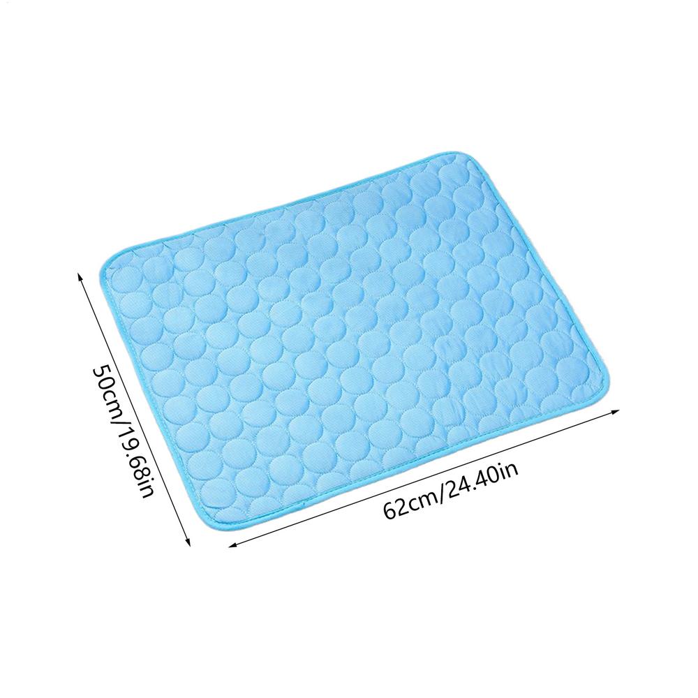 Dog Outdoor Cooling Mat Cooling Ice-Silk Mats For Dogs Pet Breathable Summer Washable Beddings For Sofa Floor Kennel RV Car Seat