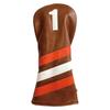 Waterproof Golf Classic for Drivers and UTs X Headcover, Style, (440cc, 460cc), Woods, Utilities, (White Brown, No. 1)