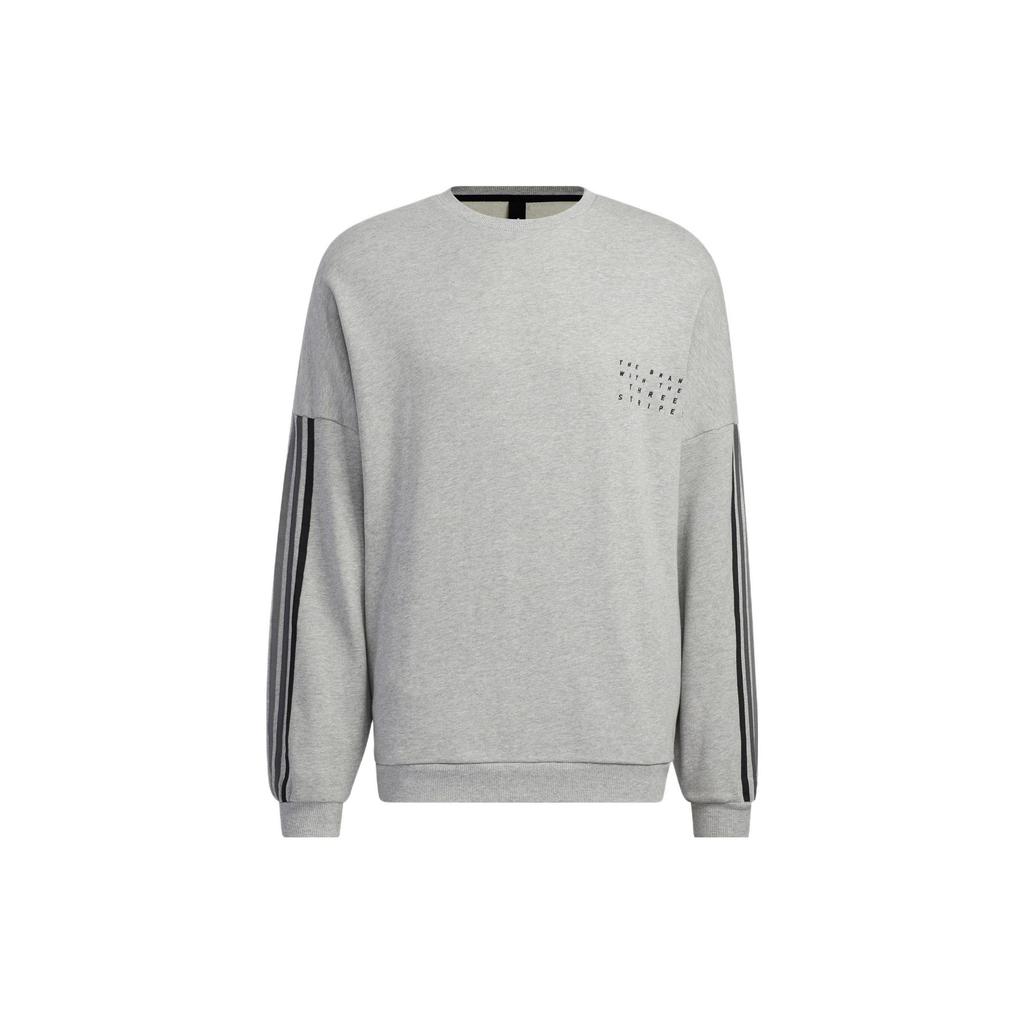 adidas Sweatshirts Unisex Gray Crew Neck Moderate Regular HP1371