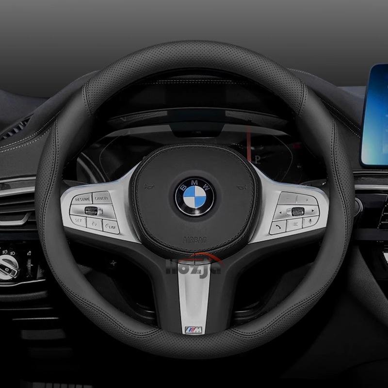 Leather Car Steering Wheel Cover for BMW x1 u11 X2 u10 x3 g45 x5 x6 x7 m4 320i ix1 g20 f70 i4 serie 1 2015 - 2023 2024 2025 2026