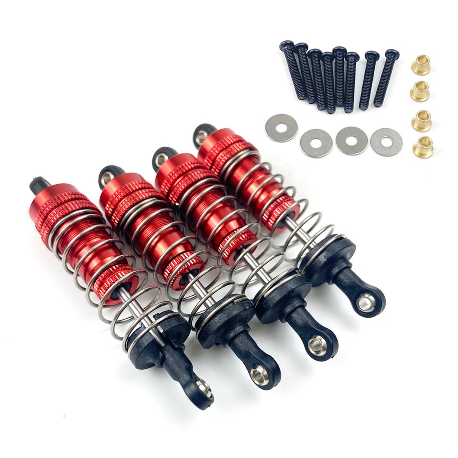 

(H0826)4Pcs металевий демпфер абсорбера для MN86K MN86KS MN86 1/12 RC Car Upgrade 13*10*5 cm червоний