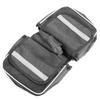 Two-compartment bicycle frame bag with reflector