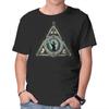 Unisex Crew Neck T-Shirt Celtic Magician Graphic Short Sleeve Casual Tee