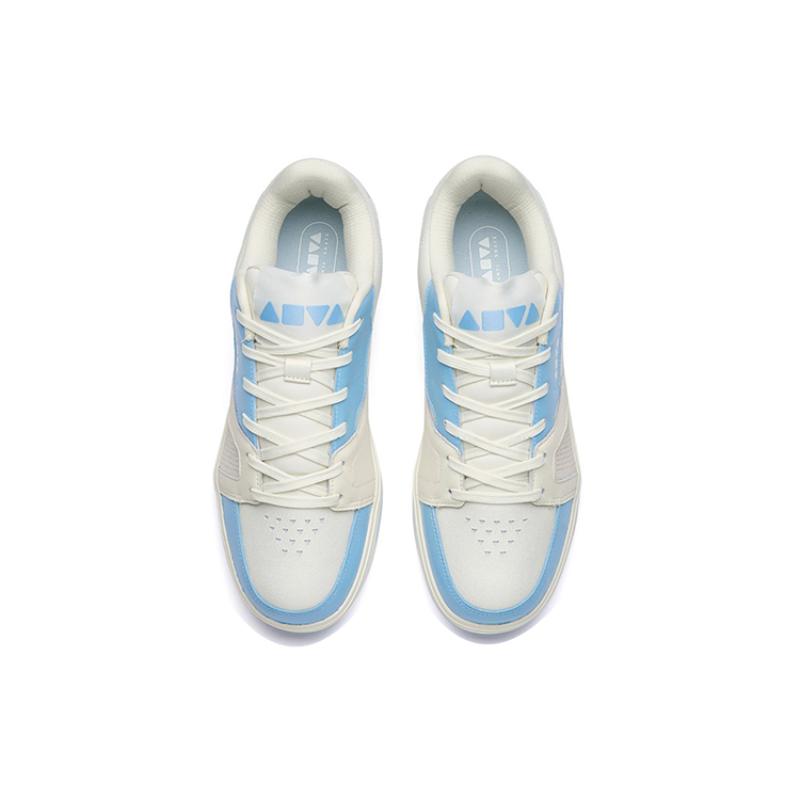 Anta Qiuyou Wear-Resistant Low-Top Skateboard Shoes Men's White Blue Sneakers 112238077-4