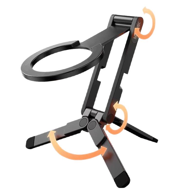 Magnetischer Tripod Faltbarer Handyhalter für Schreibtisch und Live-Übertragungs-Fotostativ