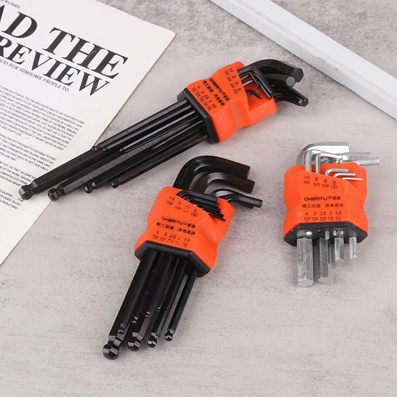 

Hexagon Wrench Set Plum Hexagon Screwdriver Hexagon Wrench 6 Internal Angle Wrench A2