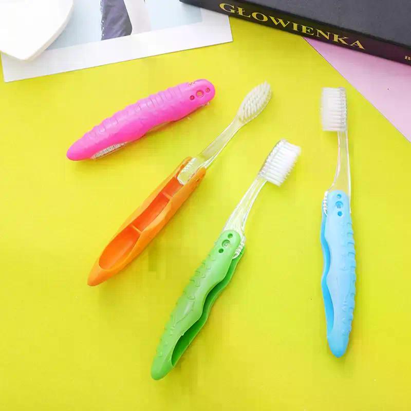1pcs Portable Disposable Foldable Travel Camping Toothbrush Hiking Tooth Brush Tooth Cleaning Tool Folding Travel Toothbrush