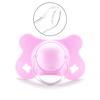 Baby für Schmetterling Flacher Schnuller Silikon Schlaf-Schnuller Neugeborene Jungen Mädchen Kauspielzeug Flach Rund für den Kopf
