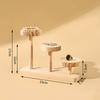 Wood Walnut Jewelry Rack Multi Round Versatile Desktop Display Stand Multi-layer Stepped Plant Display Rack Ornaments Display