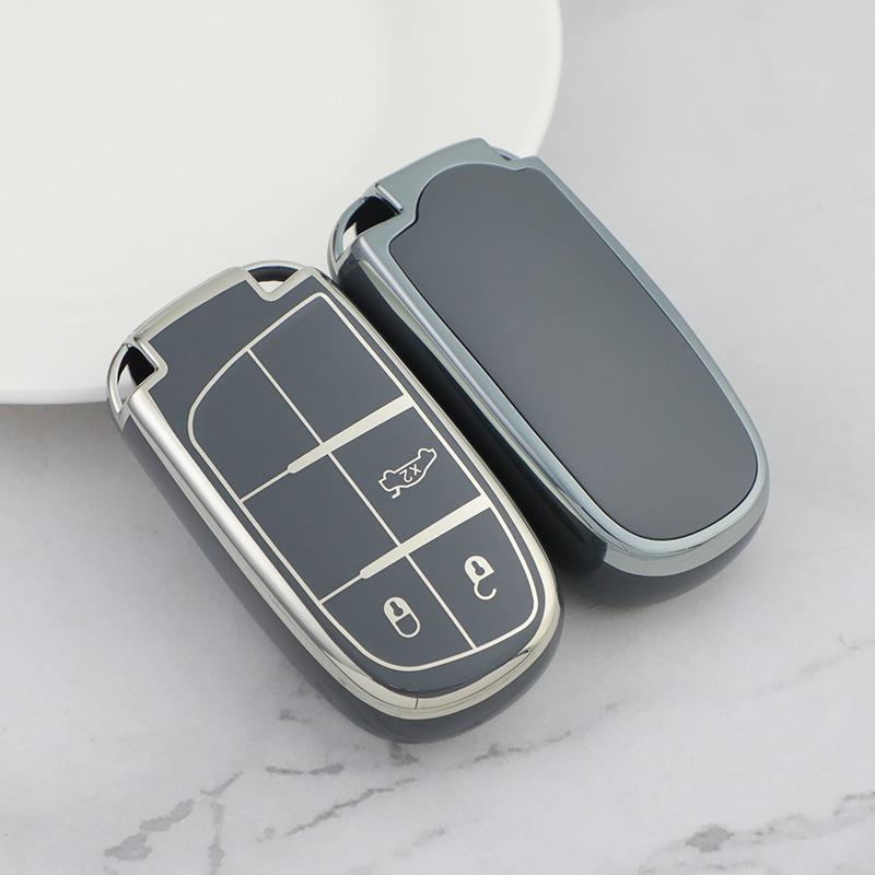 Jeep Key Cover for Grand Commander, Compass, Cherokee, Renegade, Dodge Grand Cherokee