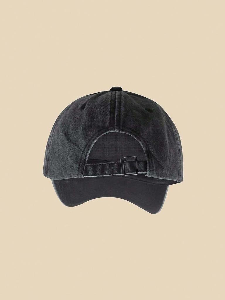 Letter Graphic Denim Baseball Cap Casual Adult Hat
