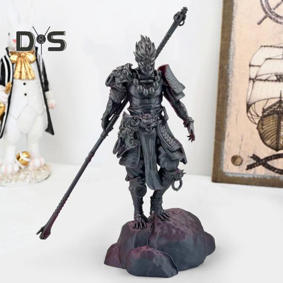 Drukowana w 3D figurka Wukonga, Wielcy Mędrcy Równiący się Niebu, Figurka Rzeźba, Model Króla Małp, Dekoracja na Pulpit, Peryferia do Gier