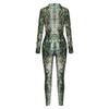 2022 Snake Pattern 3D Printed Cosplay Costume, Tight Long Sleeve B142-173