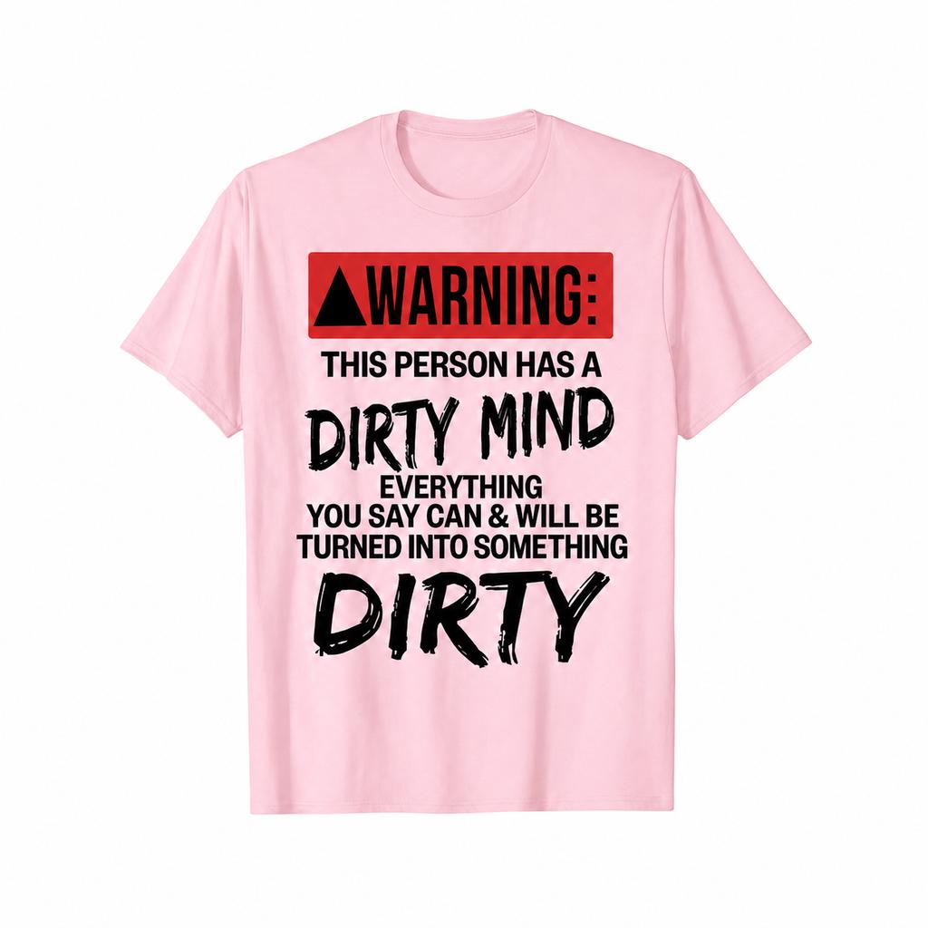 Funny Letter Graphic WARNING Unisexs Cotton T Shirt Unisexs and Unisexs Summer Novelty Casual Horror Ghost Vampire Eerie Skeleton