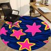 1pc Starry Night Decorations Office Round Rug, Non-slip, Soft and Durable Office Rug for Interior Decoration, Perfect for Office, Beautiful Decoration