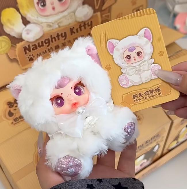 Aughtymittens Mm Milchbonbon Plüschkatze Puppe Anhänger Blind Box Entzückendes Sammlerspielzeug Entwickelt Für Mädchen Modischer Rucksackanhänger