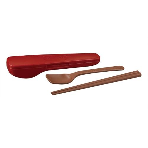 Thermos Spoon and Chopsticks Set, Deep Red, CPE-001 DR