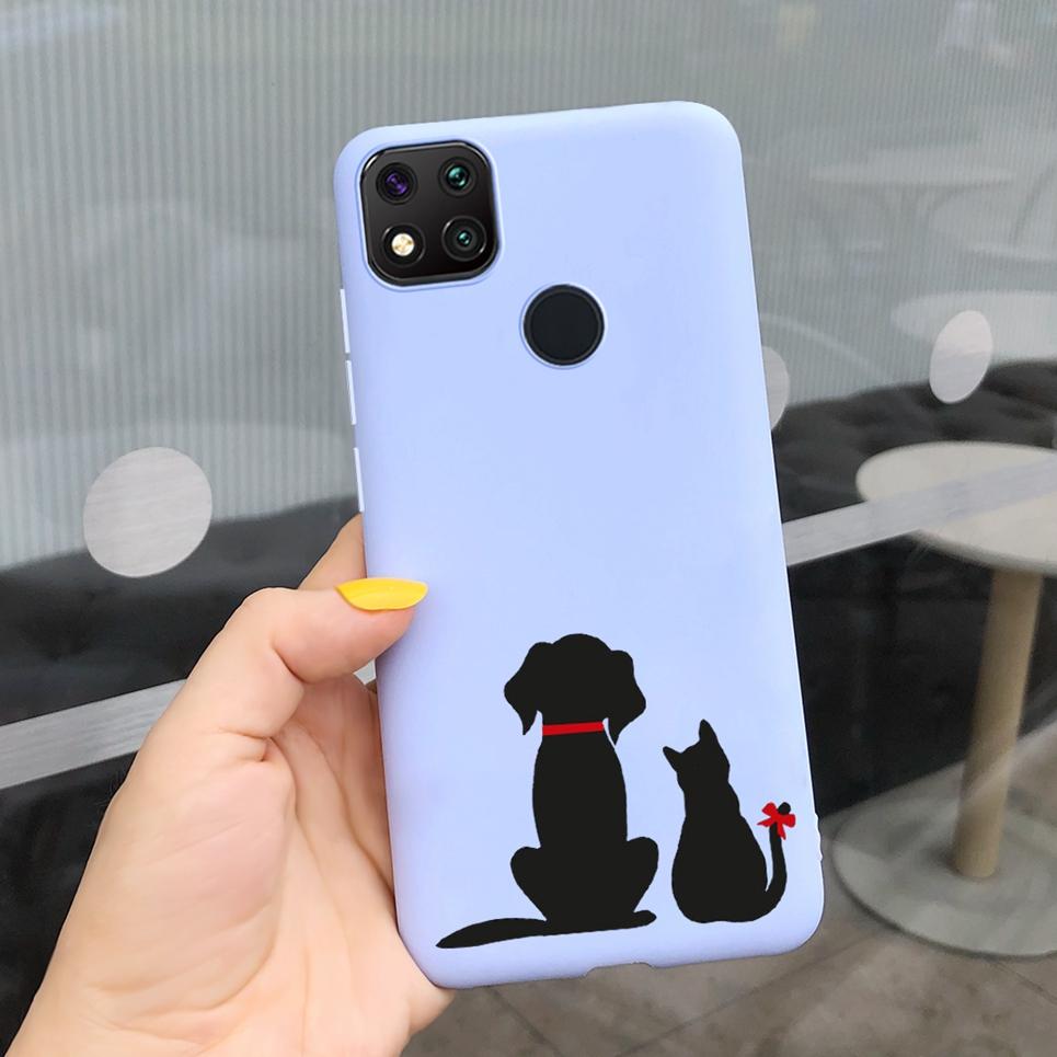 Couple Love Heart Phone Case For Xiaomi Redmi 9C Case Soft Touch Silicone Cover For Xiaomi Redmi 9C NFC 9 C Back Cover Capas