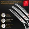 Fenice Japanese Steel 7 Inch Professional Pet Dogs Grooming Scissors Kit Straight&Curved &Thinner&Chunker&Fluffy Shear Scissors