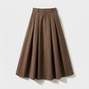 Klache Pintuck Flare High Waist Skirt B5f0237