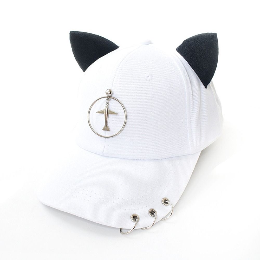 Metal Rings Baseball Caps Cotton Dad Hat Creative Hip Hop Cap Four Seasons