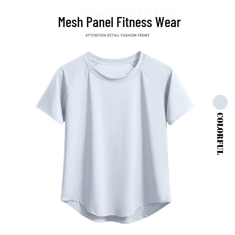 

Женский комплект больших размеров для йоги и походов с коротким рукавом и быстрой сушкой XXL