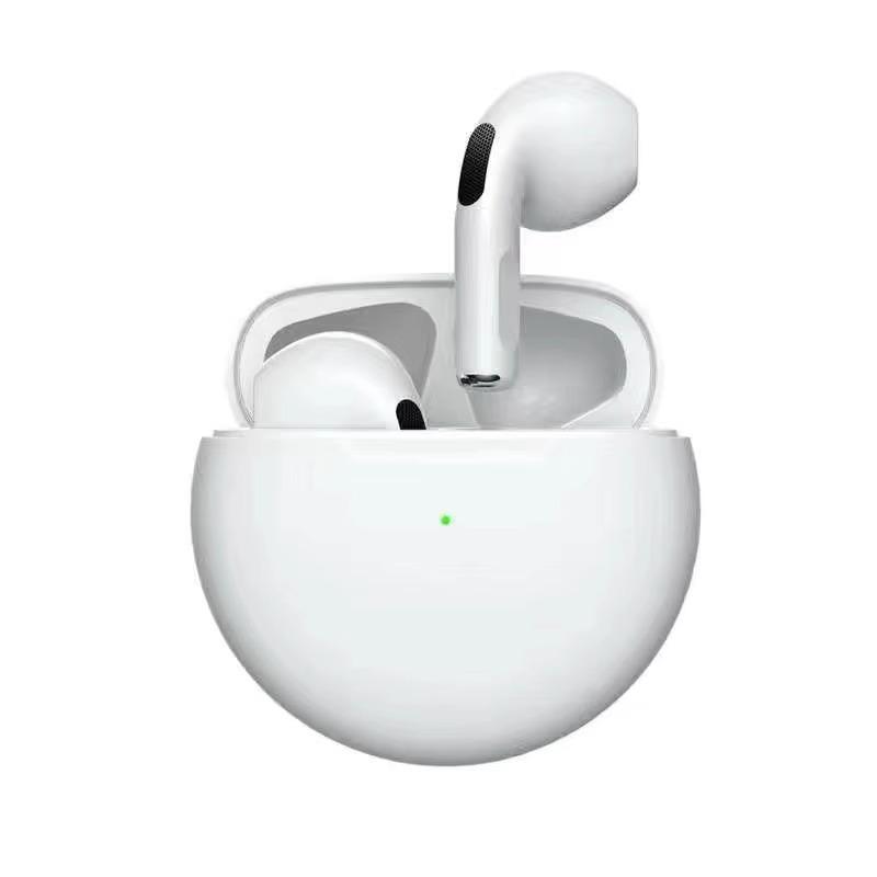 Pro6 Wireless Sports Earbuds: Long Battery, Smart Noise Cancellation, Semi-in-Ear Design.
