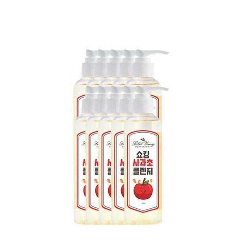Label Young Sebum Care/Mildly Acidic Oil/Hypoallergenic/Pore Care Shocking Apple Vinegar Cleanser 8+2, 200ml, 8 pcs