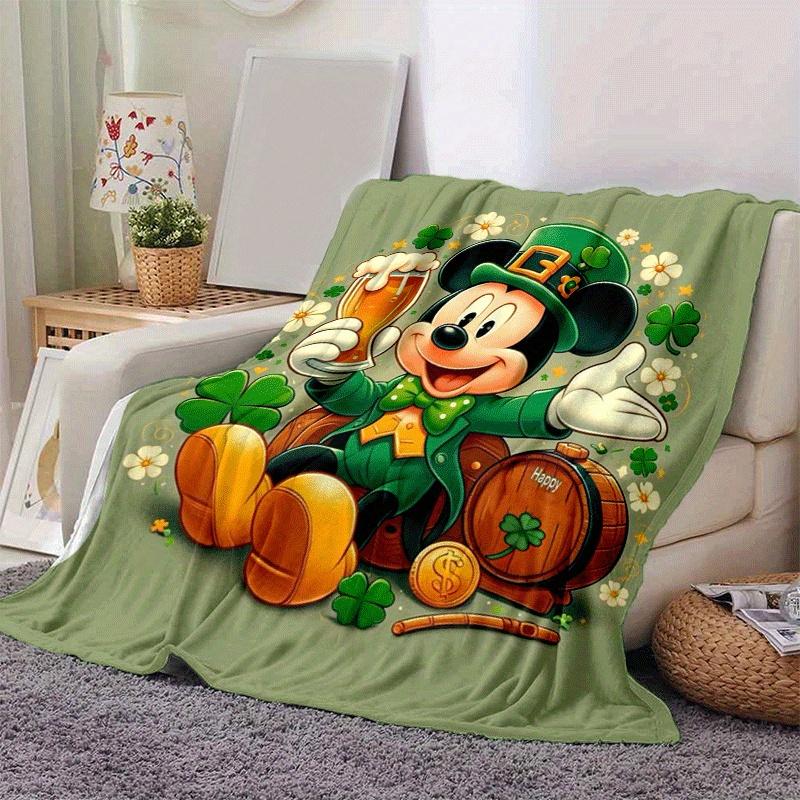 1pc Mickey Printing Blanket - Soft, All-Season Throw for Living Room, Bedroom,Personalized Gift with Adorable Cartoon Design