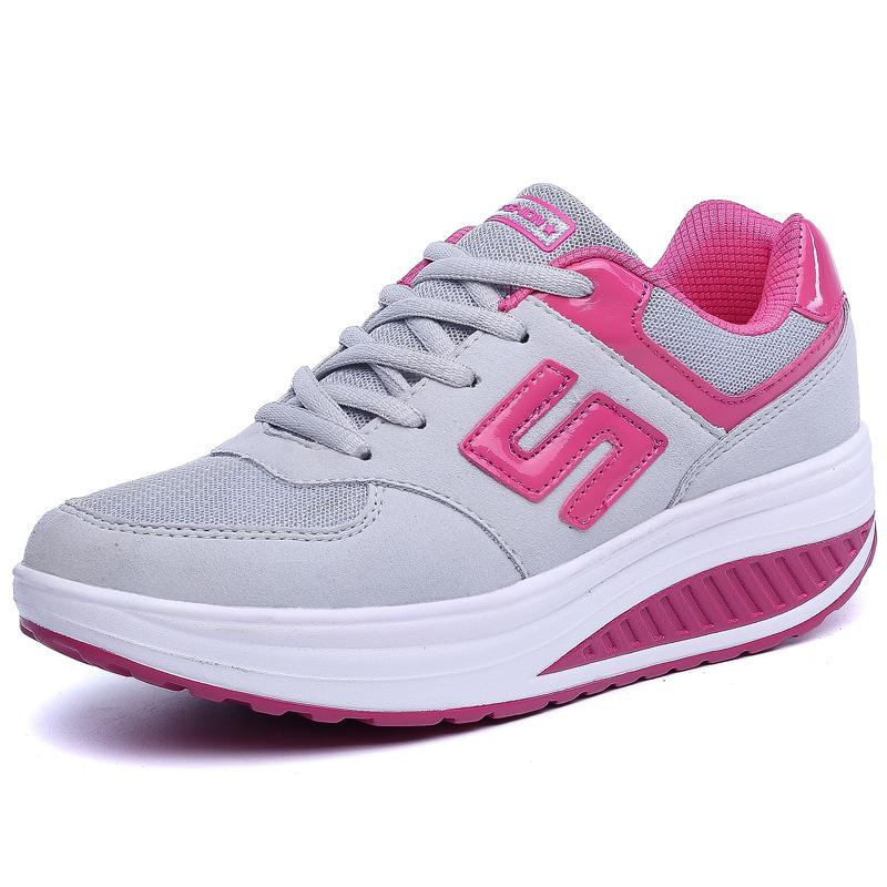 Fashion Spring And Autumn Women's Shoes Leather Breathable Fashionable Women's Rocking Shoes Casual Sports Shoes Trendy Women's Shoes
