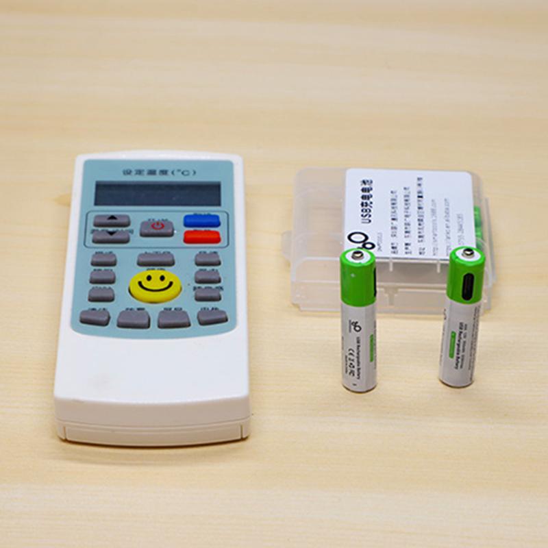 Baterie Li-ion reîncărcabilă USB de 1,5 V AAA 750 MWh de mare capacitate pentru telecomandă mouse fără fir + cablu