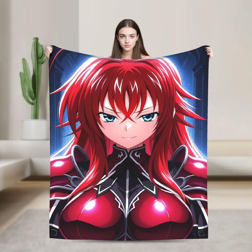 Warme weiche Decke Reise High School DxD Bettwäsche Überwürfe Flanell Tagesdecke für Sofa Sessel Lustige Schlafsofa Abdeckung