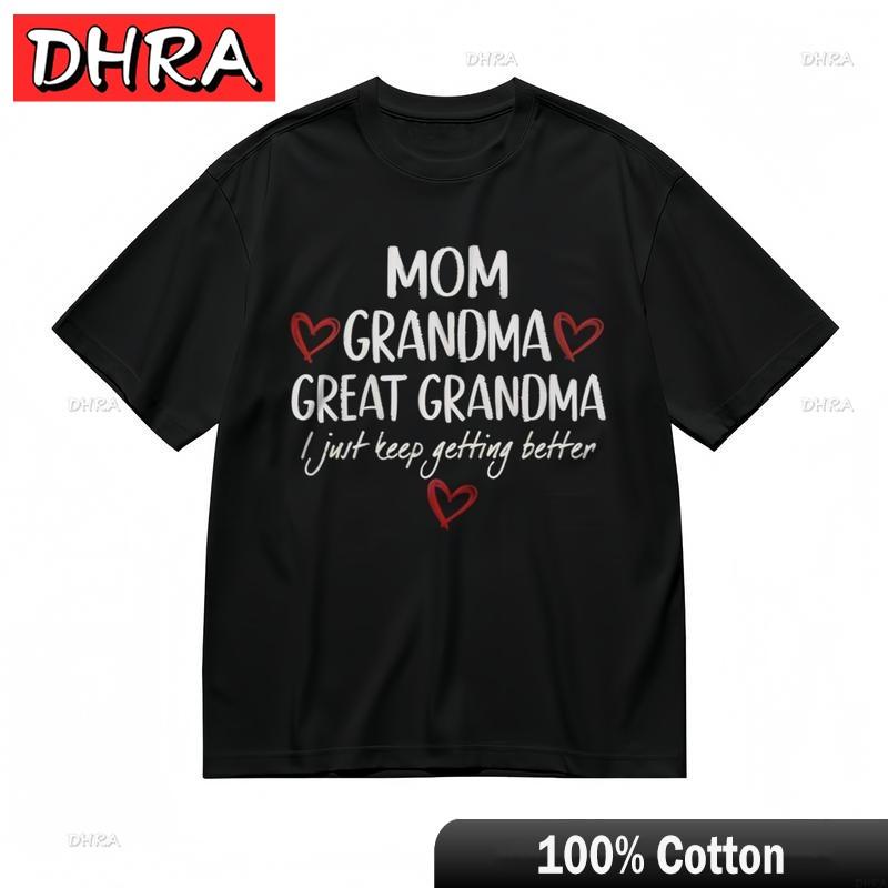 Womens Breathable Classic TShirt Mom Grandma Great Grandma Graphic Tee Cute Shirts TShirts Belgian for Women TShirt Girls S