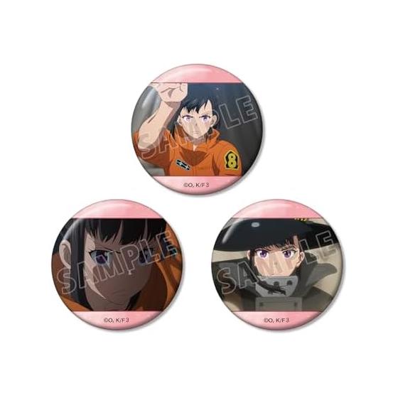Fire Force Season 3 Maki Oze Scene Photo Can Badge Set of 3