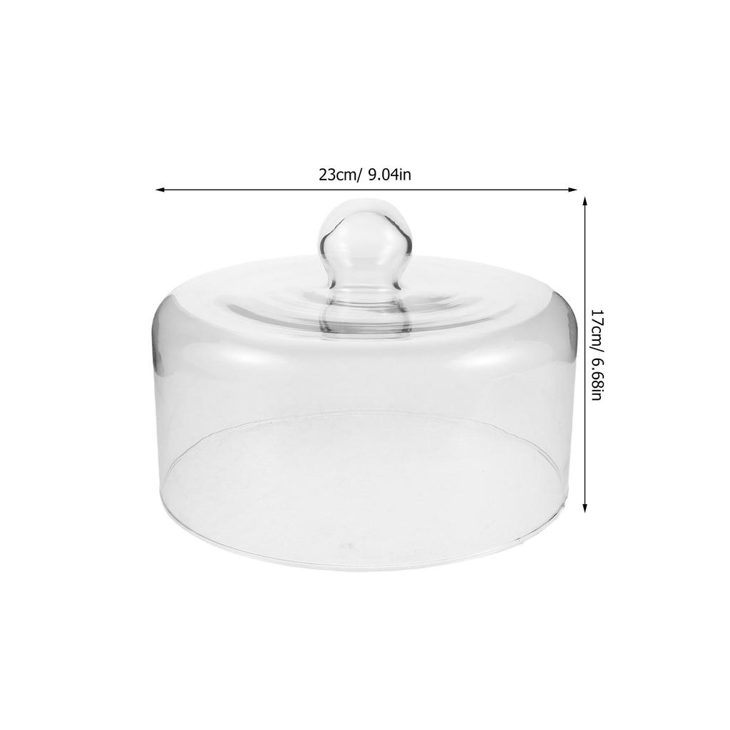 Glass Microwave Cover Microwave Glass Splatter Cover Plate Splatter Guard Easy Grip Handle Clear Cake Dome kitchen Food Cloche