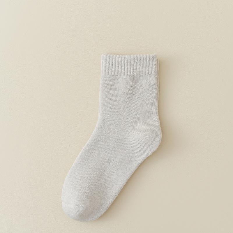 Female Autumn and Winter Plus Velvet and Thick Type Warm Wool Ring Sleep In The Tube Socks