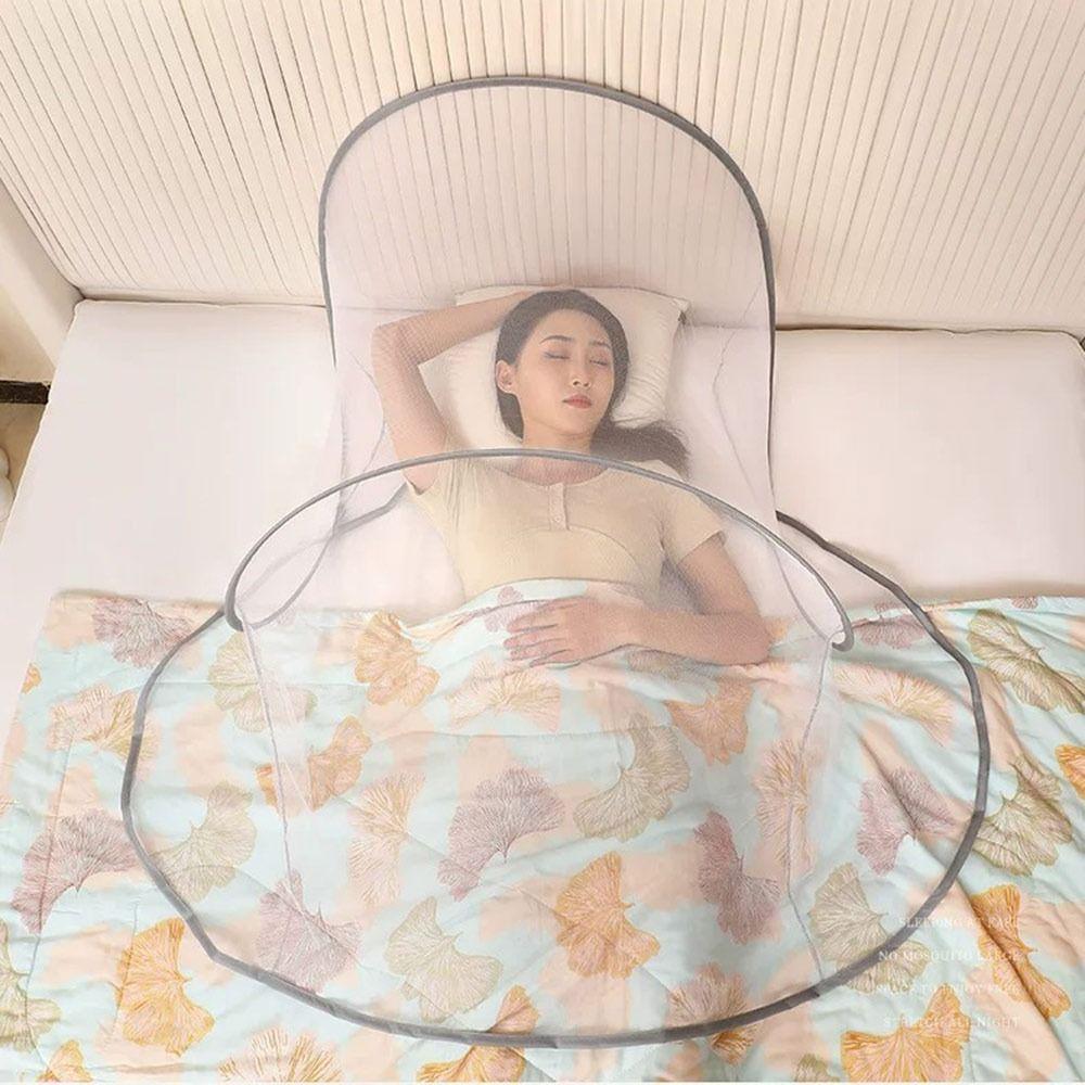 Keine Installation Tragbares Moskitonetz Faltbares Bettkopf-Schutznetz Für den Innenbereich am Bett
