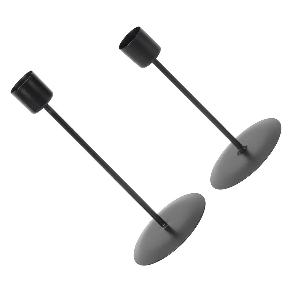 Candle Holders Set of 2 Metal SingleHead Vintage Decorative Candlesticks for Wedding Dinning Party Home Decor(Gold )